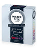 Set 3 prezervative MISTER SIZE Test Set, lubrifiate, din latex, diametru 60/64/69 mm