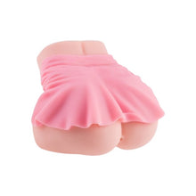 Masturbator manual MISTRESS School Girl, pentru simulare anală și vaginală realistă, material TPE, culoarea pielii, design cu fustă roz