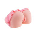 Masturbator manual MISTRESS School Girl, pentru simulare anală și vaginală realistă, material TPE, culoarea pielii, design cu fustă roz