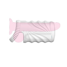 Masturbator MONROE Bullet Vibrating Masturbating Stroker, cu 2 orificii, vibrator bullet inclus, 9 funcții de vibrație, alb