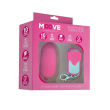 Ou vibrator INTOYOU MOOVE Remote Medium Egg Vibrator, cu control prin telecomandă, 10 funcții de vibrație, rezistent la apă, roz