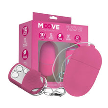 Ou vibrator INTOYOU MOOVE Remote Medium Egg Vibrator, cu control prin telecomandă, 10 funcții de vibrație, rezistent la apă, roz