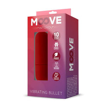 Vibrator bullet INTOYOU MOOVE, pentru stimularea clitorisului, 10 funcții de vibrație, rezistent la apă, culoarea roșu