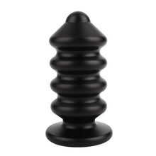 Plug anal MR. STEEL Ass Blaster Medium, în formă de șurub, diametru 5 cm, lungime 10.8 cm (mediu), negru