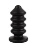 Plug anal MR. STEEL Ass Blaster Small, în formă de șurub, diametru 3.8 cm, lungime 9 cm (mic), negru