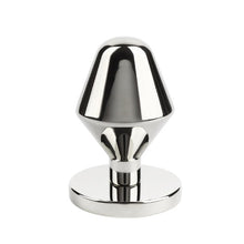 Plug anal MR. STEEL Classic Butt Plug Small, din oțel inoxidabil, diametru 3.8 cm, lungime 6.4 cm (mic), argintiu