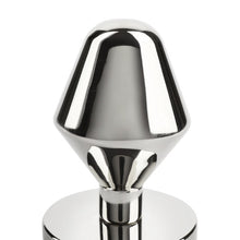 Plug anal MR. STEEL Classic Butt Plug Small, din oțel inoxidabil, diametru 3.8 cm, lungime 6.4 cm (mic), argintiu