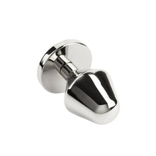 Plug anal MR. STEEL Classic Butt Plug Small, din oțel inoxidabil, diametru 3.8 cm, lungime 6.4 cm (mic), argintiu