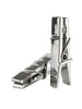 Clești MR. STEEL Clothespins Nipple Clamps, utilizare pe sfârcuri în jocuri BDSM, din oțel inoxidabil, argintiu