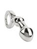 Plug anal MR. STEEL Drang Fun Plug, cu inel pentru extracție, din oțel inoxidabil, lungime 13 cm, argintiu