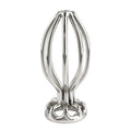 Plug anal MR. STEEL Round Wire Plug Small, design deschis cu tije din oțel inoxidabil, lungime 6.6 cm (mic), argintiu