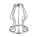 Plug anal MR. STEEL Trapezoid Wire Plug Small, design deschis cu tije din oțel inoxidabil, lungime 8 cm (mic), argintiu