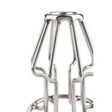 Plug anal MR. STEEL Trapezoid Wire Plug Small, design deschis cu tije din oțel inoxidabil, lungime 8 cm (mic), argintiu