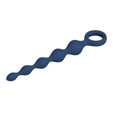 Rozariu anal MR. PLAY 5 Beads Anal , cu bile de dimensiuni progresive și inel de extracție, lungime 20.4 cm, culoare albsatru