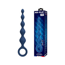 Rozariu anal MR. PLAY 5 Beads Anal , cu bile de dimensiuni progresive și inel de extracție, lungime 20.4 cm, culoare albsatru