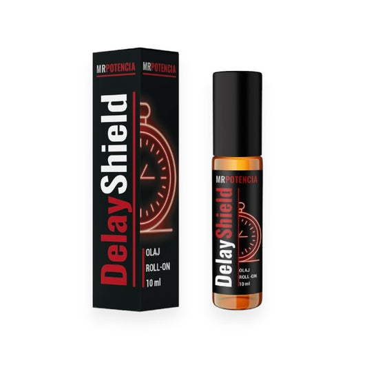 Ulei MR POTENCIA Delay Shield, susține întărzierea ejacușării, tip roll-on, cu uleiuri și extracte naturale, 10 ml