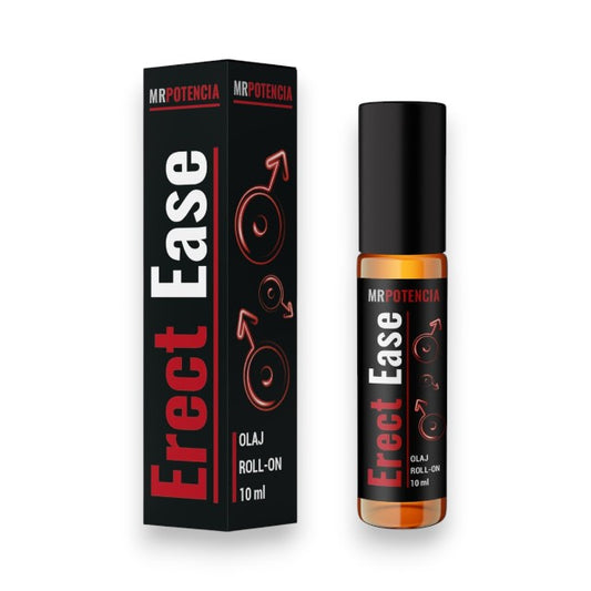 Ulei MR POTENCIA Erect Ease, susține îmbunătățirea ejaculării, tip roll-on, cu uleiuri și extracte naturale, 10 ml