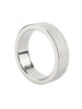 Inel pentru penis MR. STEEL CrissCross C-Ring, cu design geometric, din oțel inoxidabil, diametru 4.5 cm (mic), argintiu