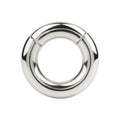 Inel pentru testicule MR. STEEL MBS Stackable Weight, cu deschidere magnetică, din oțel inoxidabil, diametru 4.8 cm (mare), argintiu