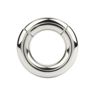 Inel pentru testicule MR. STEEL MBS Stackable Weight, cu deschidere magnetică, din oțel inoxidabil, diametru 4.8 cm (mare), argintiu