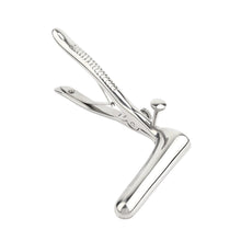 Plug anal MR. STEEL Sims Rectal Speculum, în formă de specul, din oțel inoxidabil, lungime 17 cm, argintiu