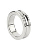 Inel pentru penis MR. STEEL The Imperator C-Ring, din oțel inoxidabil, diametru 4.5 cm (mare), argintiu