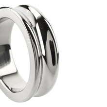Inel pentru penis MR. STEEL The Imperator C-Ring, din oțel inoxidabil, diametru 4 cm (mic), argintiu