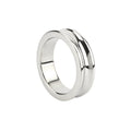 Inel pentru penis MR. STEEL The Imperator C-Ring, din oțel inoxidabil, diametru 4 cm (mic), argintiu