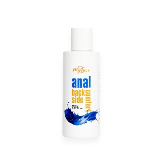 Lubrifiant anal MYLOVE Anal Back Side Comfort, pe bază de apă, pentru lubrifiere de lungă durată, cu miros mentolat, 150 ml