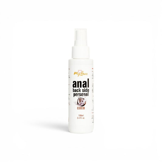 Lubrifiant anal MYLOVE Anal Back Side Personal, pe bază de apă, textură groasă și mătăsoasă, cu miros de cocos, 100 ml