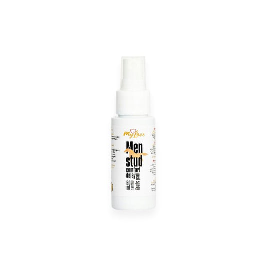 Gel intim MYLOVE Men Stud Comfort Delay Med Gel, pentru întârzierea ejaculării și lubrifiere, cu ulei de mentă, 50 ml