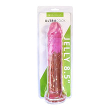 Dildo ME YOU US Ultra Cock Jelly, compatibil cu hamuri strap-on, rezistent la apa, lungime 21.5 cm, culoare roz