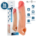 Manșon realist MR INTENSE Simon L, pentru extensia și îngroșarea penisului, lungime inserabilă 11.5 cm, +4.5 cm, culoarea pielii