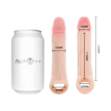 Manșon realist MR INTENSE Simon L, pentru extensia și îngroșarea penisului, lungime inserabilă 11.5 cm, +4.5 cm, culoarea pielii