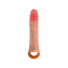 Manșon realist MR INTENSE Simon M, pentru extensia și îngroșarea penisului, lungime inserabilă 10.1 cm, + 4.5 cm, culoarea pielii