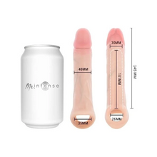 Manșon realist MR INTENSE Simon M, pentru extensia și îngroșarea penisului, lungime inserabilă 10.1 cm, + 4.5 cm, culoarea pielii