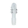 Manșon pentru penis TOYZ4LOVERS Stretchy Penis, texturat, cu bile de metal, din TPE, lungime 13.5 cm, diametru 2 cm, transparent
