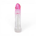 Manșon realist PRETTY LOVE Neron, pentru extensia și îngroșarea penisului, din TPR , 18 cm, culoare roz