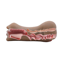 Masturbator realist triplu INTOYOU Lola, interior texturat, simulare orală vaginală și anală, material moale și flexibil, rezistent la apă, culoarea pielii, 20 cm, 650 g