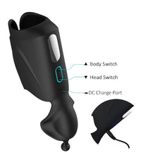 Masturbator B-SERIES Penis Stimulator, cu funcție de încălzire, 10 funcții de vibrație, rezistent la apă, negru (807665)