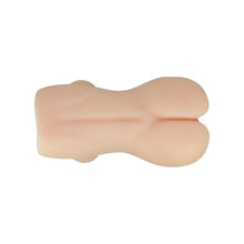 Masturbator realistic cu sâni CRAZY BULL Hannah, simulare vaginală și anală cu textură realistică, lungime 16.5 cm, culoare naturală deschisă