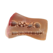 Masturbator realist dublu INTOYOU Wanda, interior texturat, simulare anală și vaginală, material moale și flexibil, rezistent la apă, culoarea pielii, 15 cm, 490 g