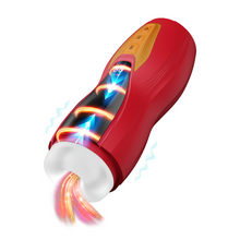 Masturbator inovator MASTURS Solara Fire Sorceress, funcție de realitate augmentată (AR), 9 funcții de sucțiune și presiune, funcție de încălzire, roșu