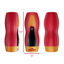 Masturbator inovator MASTURS Solara Fire Sorceress, funcție de realitate augmentată (AR), 9 funcții de sucțiune și presiune, funcție de încălzire, roșu