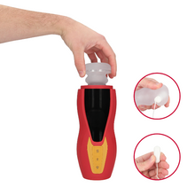 Masturbator inovator MASTURS Solara Fire Sorceress, funcție de realitate augmentată (AR), 9 funcții de sucțiune și presiune, funcție de încălzire, roșu