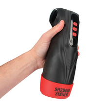 Masturbator inovator MASTURS Raven Shadow Sinner, funcție de realitate augmentată (AR), 9 funcții de sucțiune, 9 funcții de vibrație, negru