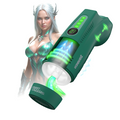 Masturbator inovator MASTURS Ayla Forest Warrior, funcție de realitate augmentată (AR), 9 funcții de sucțiune, funcție de sunet, verde