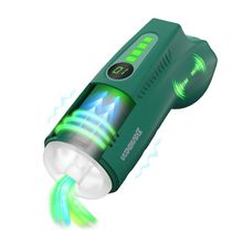 Masturbator inovator MASTURS Ayla Forest Warrior, funcție de realitate augmentată (AR), 9 funcții de sucțiune, funcție de sunet, verde