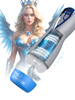 Masturbator inovator MASTURS Eloa Winged Goddess, funcție de realitate augmentată (AR), 5 funcții de sucțiune, 9 funcții de vibrație, albastru