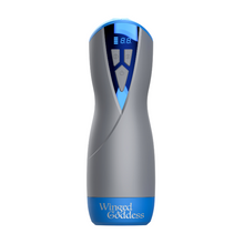 Masturbator inovator MASTURS Eloa Winged Goddess, funcție de realitate augmentată (AR), 5 funcții de sucțiune, 9 funcții de vibrație, albastru